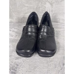 B.o.c Born Concept Clog Shoes Womens Size 10 Black Leather Comfort Slip On